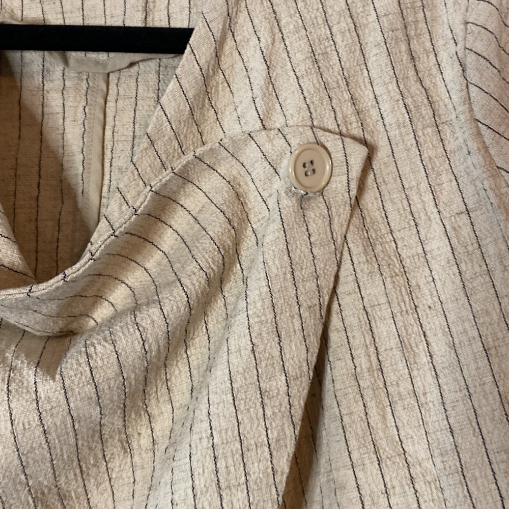 Blank‎ NYC linen blend drape front jacket - Picture 5 of 6
